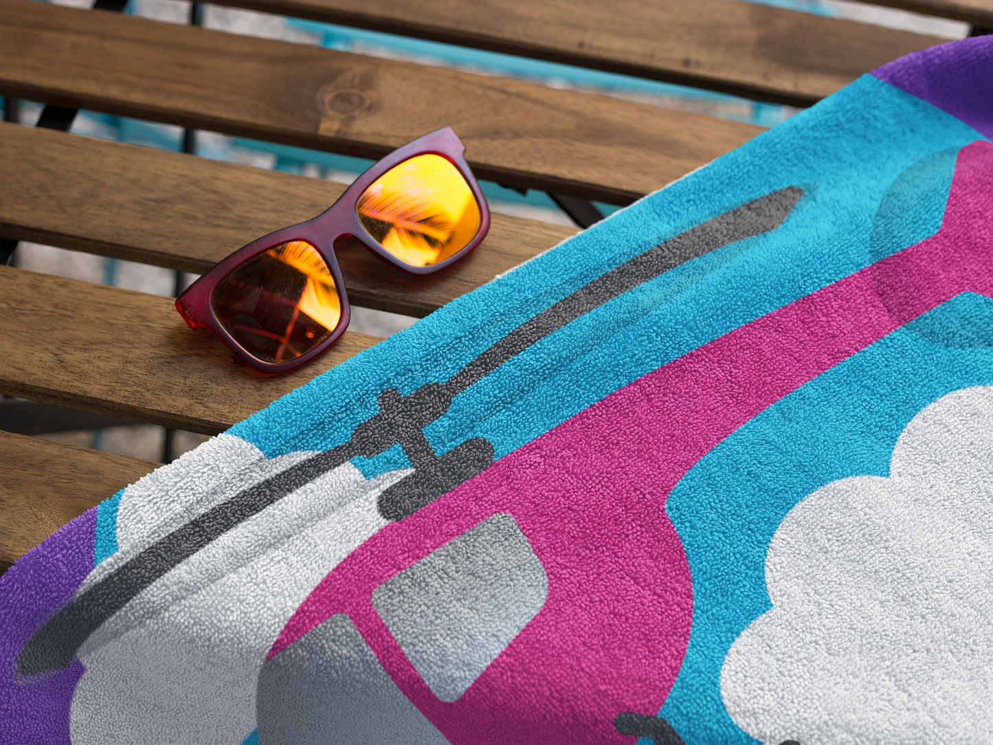 Helicopter Beach Towel