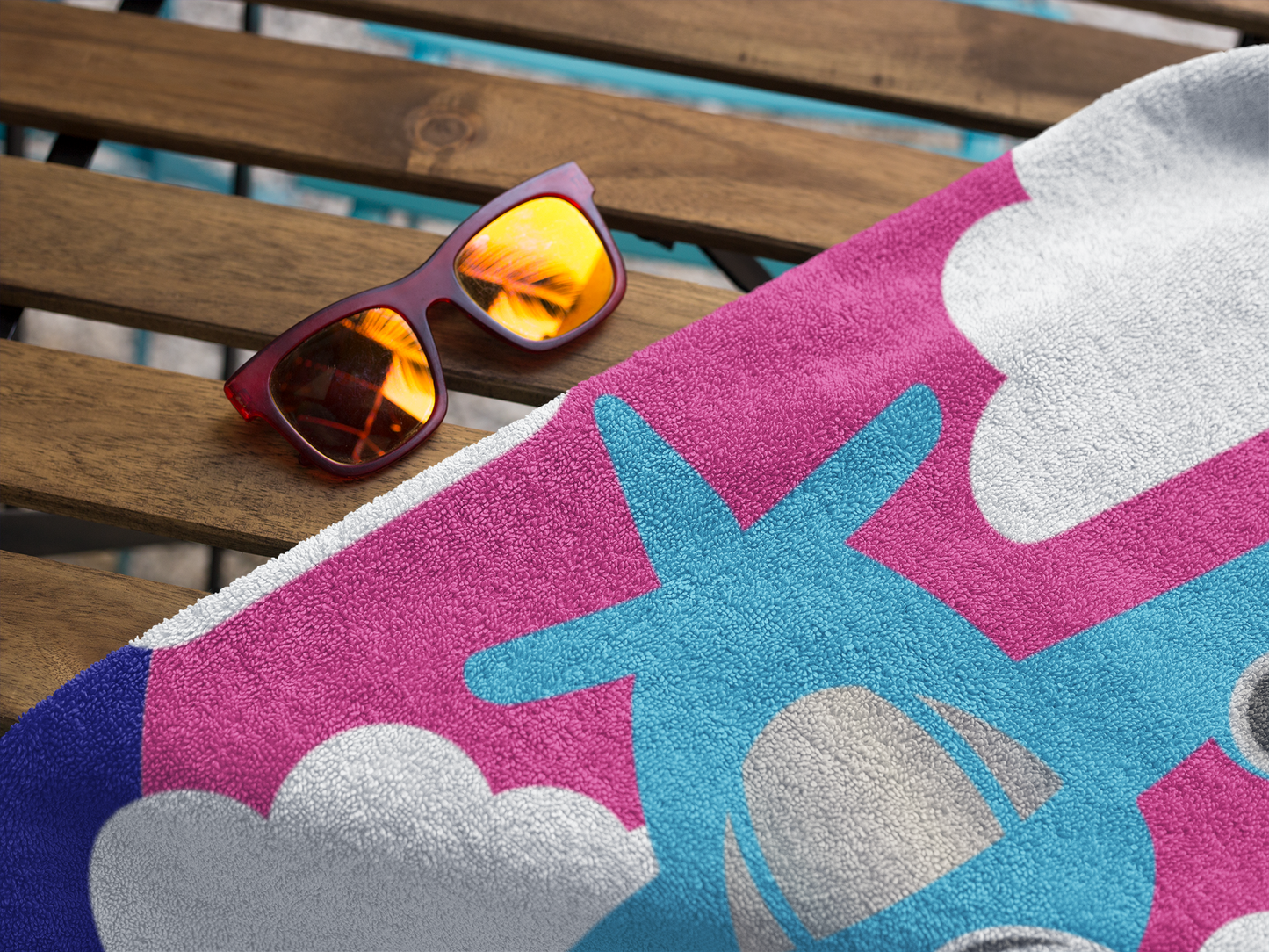 Twin Engine Beach Towel