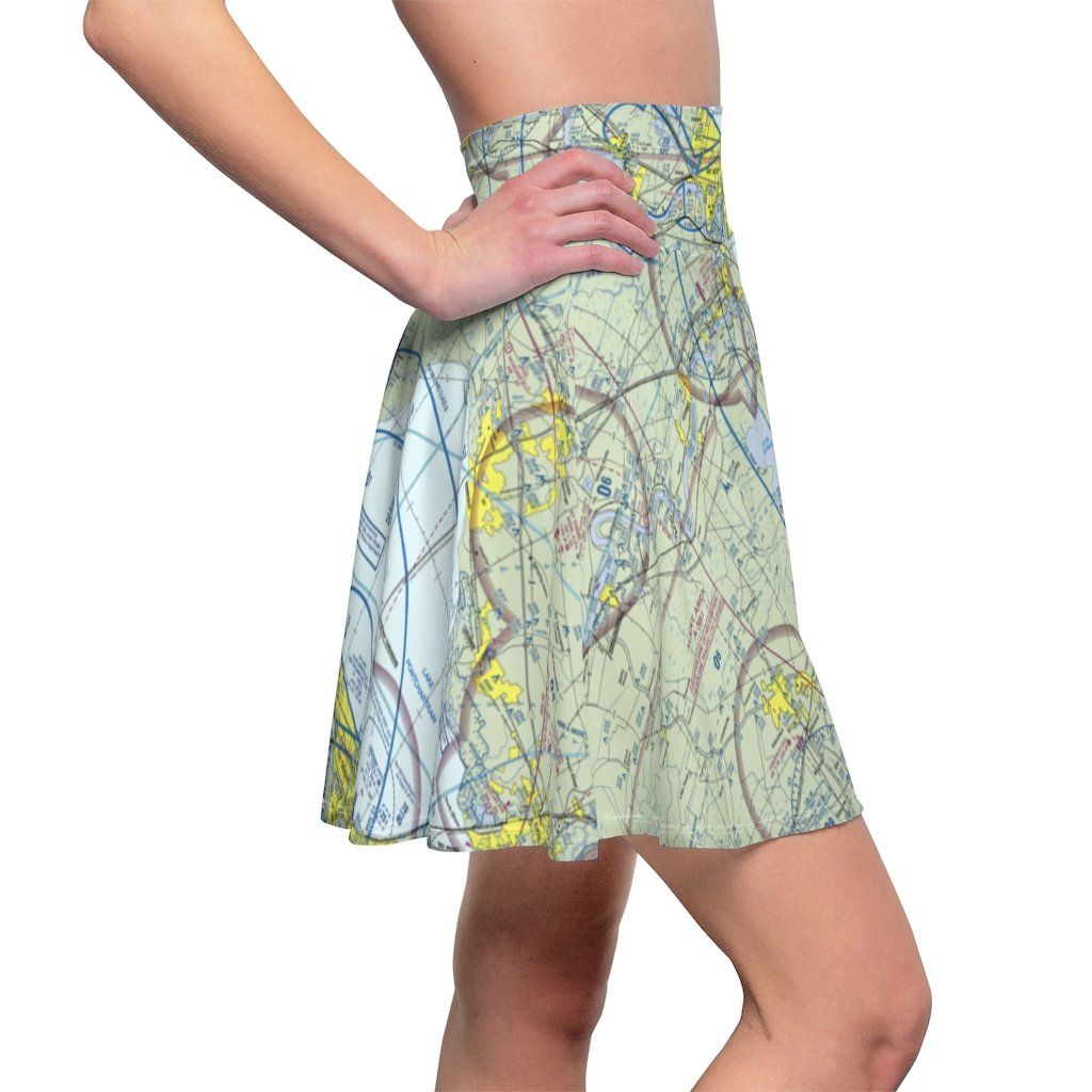 New Orleans Terminal Chart | Women's Skirt All Over Prints for women in aviation