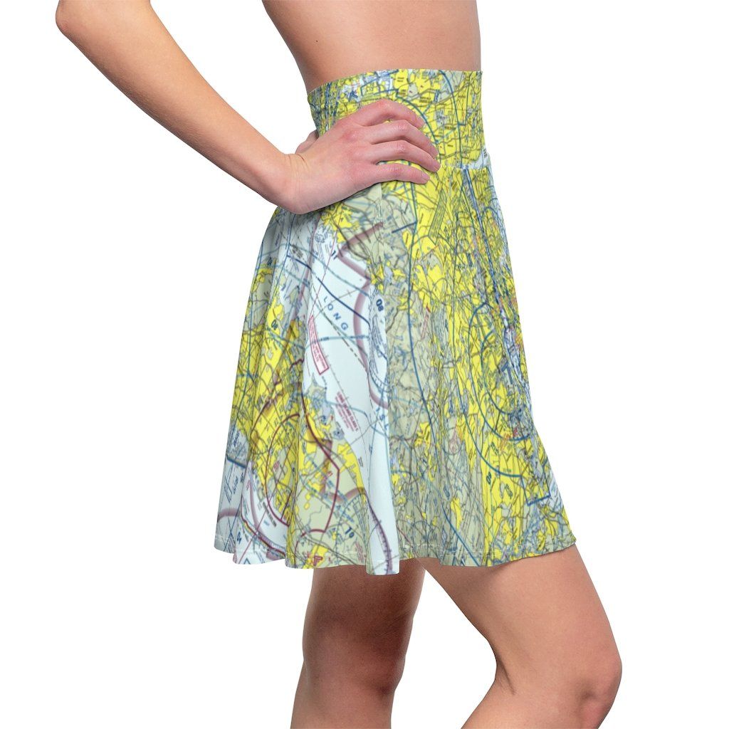 New York Terminal Chart | Women's Skirt All Over Prints for women in aviation