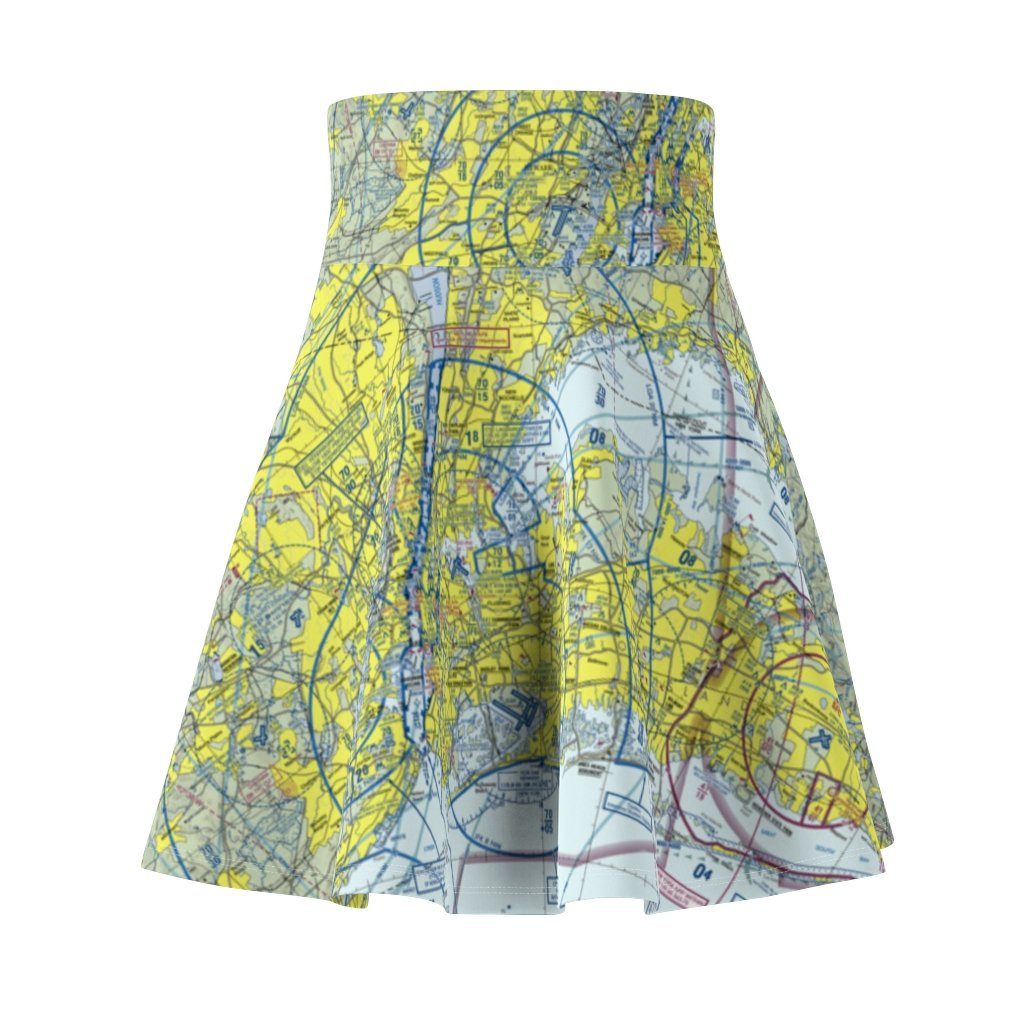 New York Terminal Chart | Women's Skirt All Over Prints for women in aviation