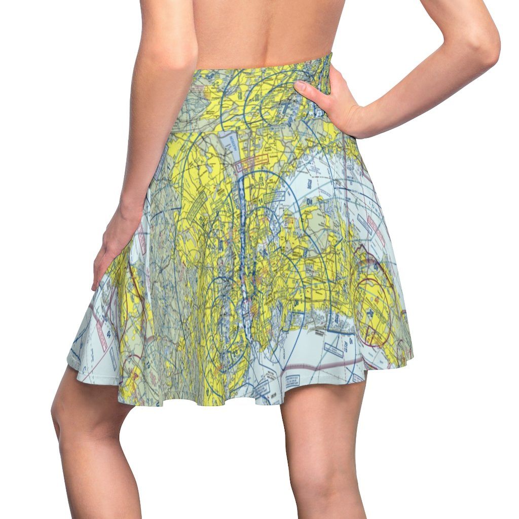 New York Terminal Chart | Women's Skirt All Over Prints for women in aviation
