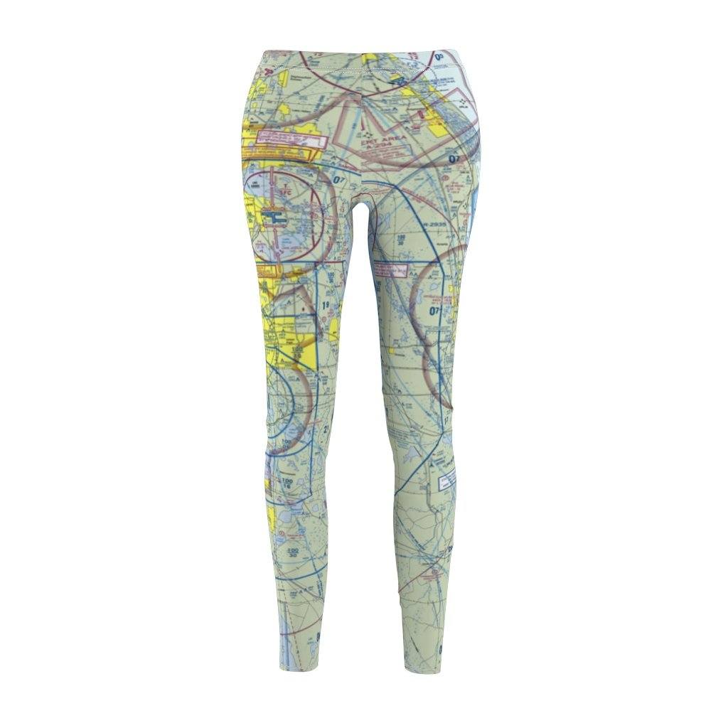Orlando MCO Chart | Women's Casual Leggings All Over Prints for women in aviation