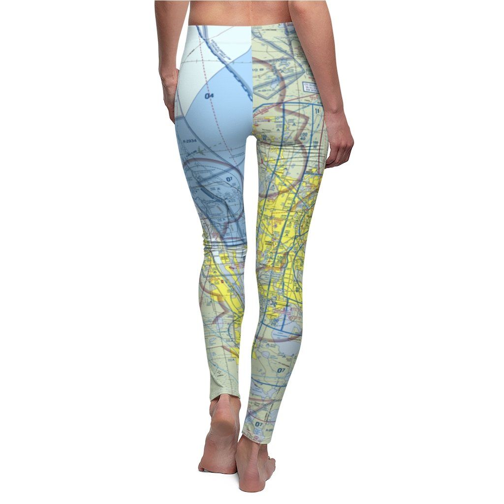 Orlando MCO Chart | Women's Casual Leggings All Over Prints for women in aviation
