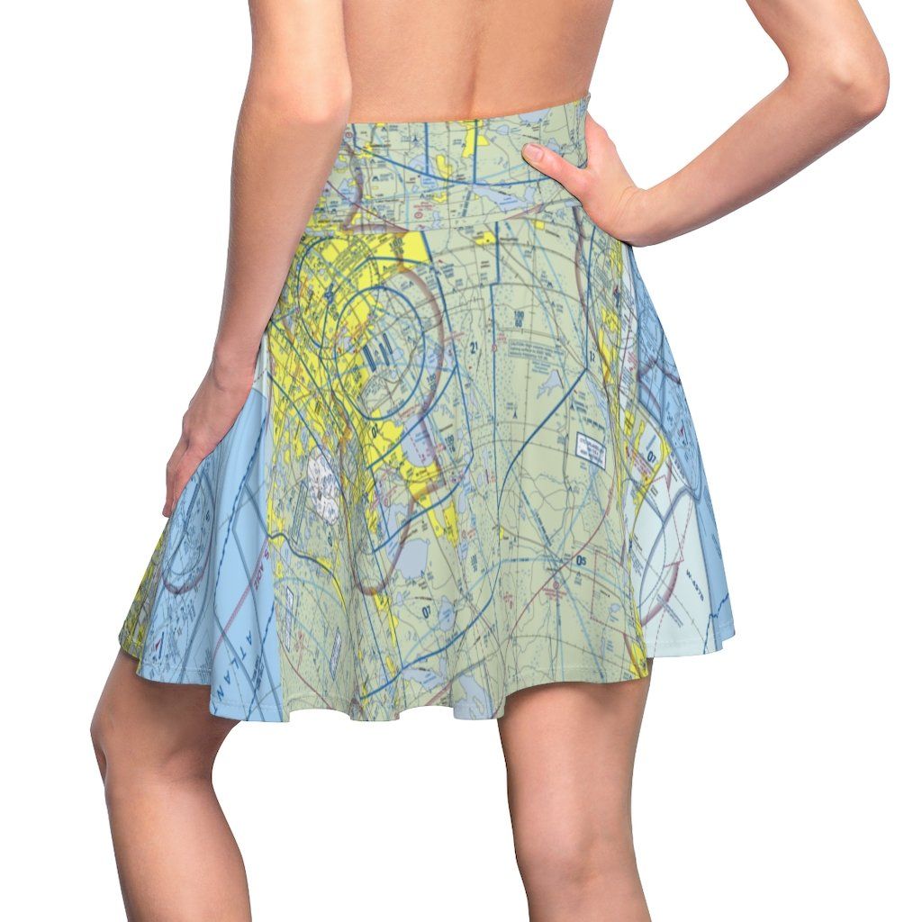 Orlando Terminal Chart | Women's Skirt All Over Prints for women in aviation