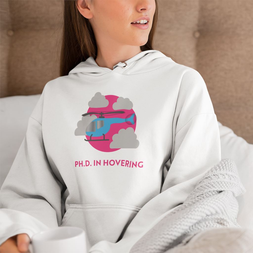 Ph.D. in Hovering - Helicopter | ATP | 50/50 Unisex Hooded Sweatshirt Hoodie for women in aviation