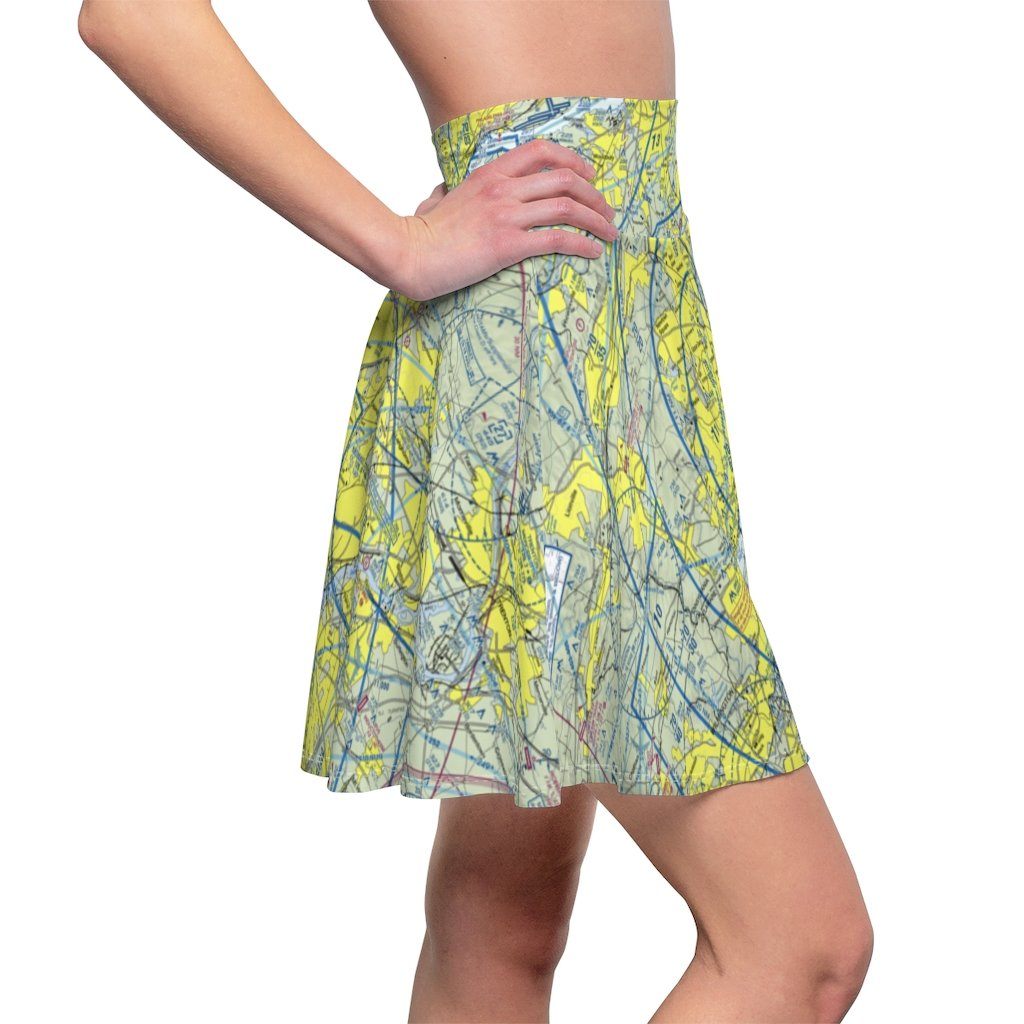 Philadelphia Terminal Chart | Women's Skirt All Over Prints for women in aviation