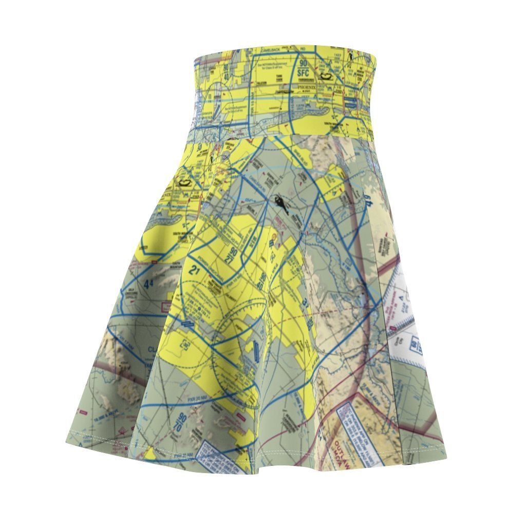 Phoenix Terminal Chart | Women's Skirt All Over Prints for women in aviation
