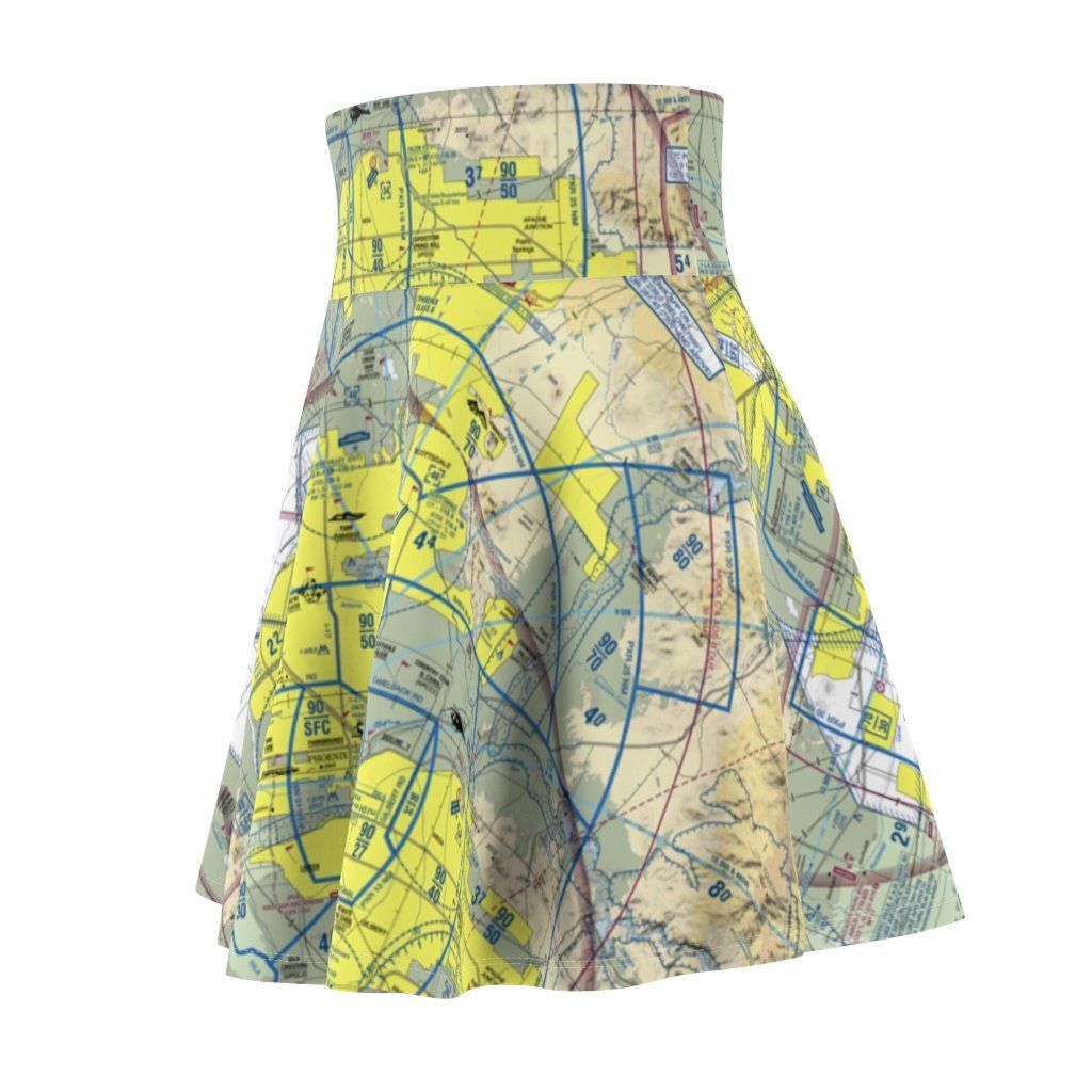 Phoenix Terminal Chart | Women's Skirt All Over Prints for women in aviation