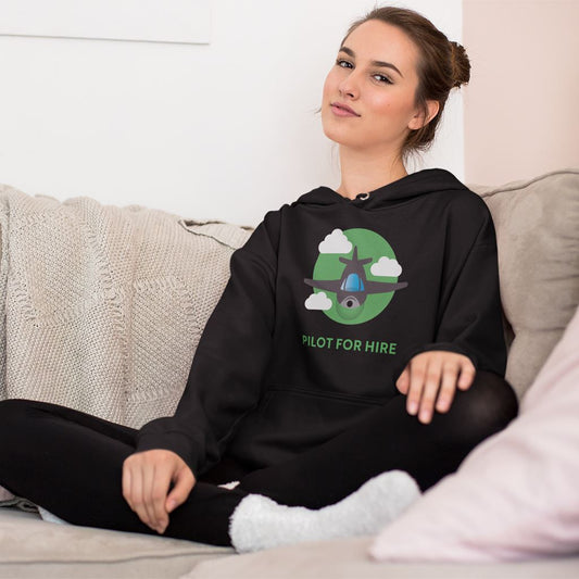 Pilot for Hire - Airplane | Commercial Rating | 50/50 Unisex Hooded Sweatshirt Hoodie for women in aviation