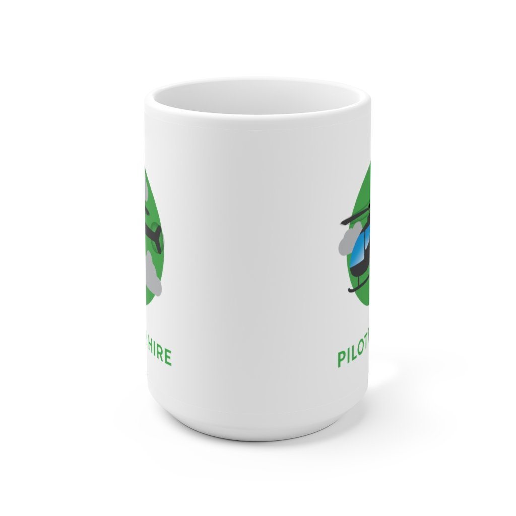 Pilot for Hire - Helicopter | Commercial Rating | Ceramic Mug 15oz Mug for women in aviation