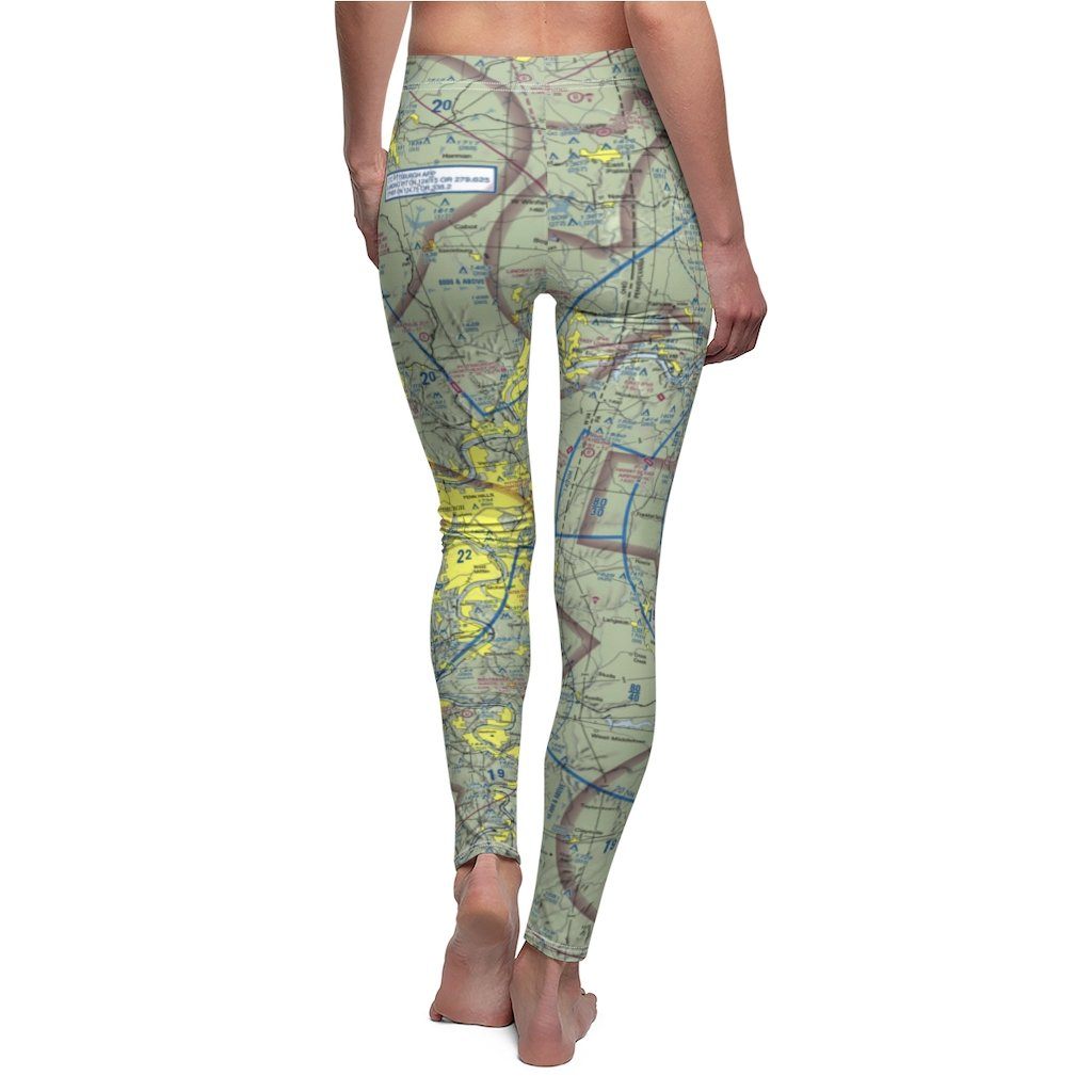 Pittsburgh PIT Chart | Women's Casual Leggings All Over Prints for women in aviation