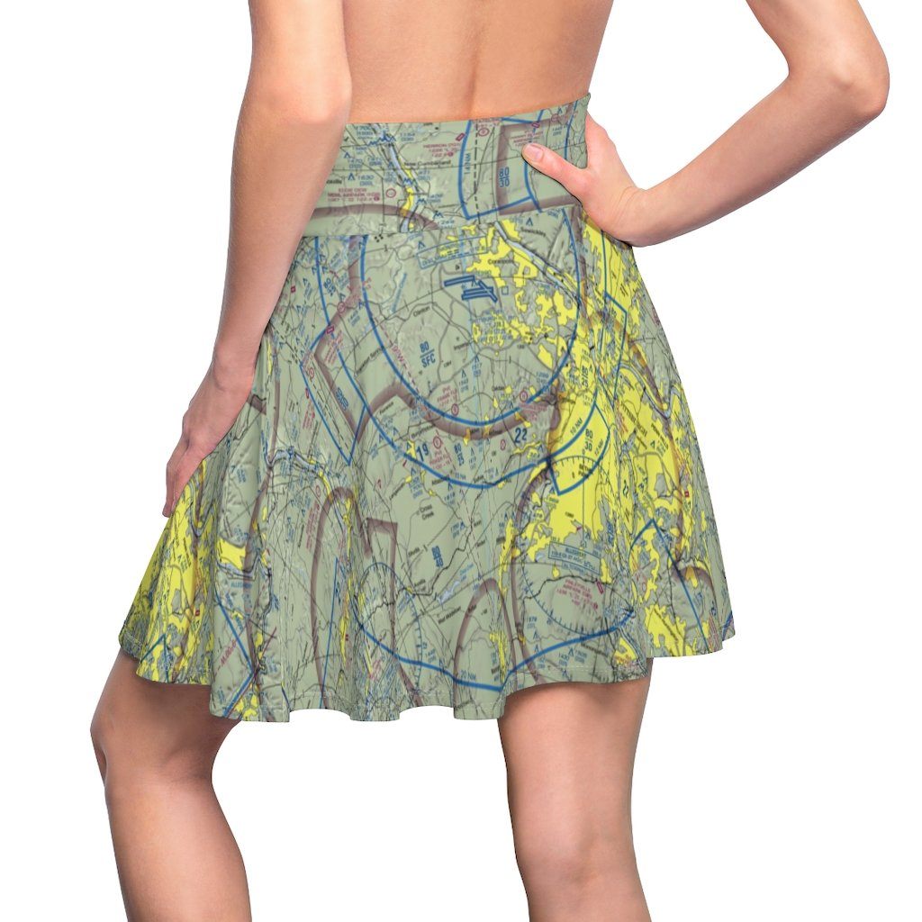 Pittsburgh Terminal Chart | Women's Skirt All Over Prints for women in aviation