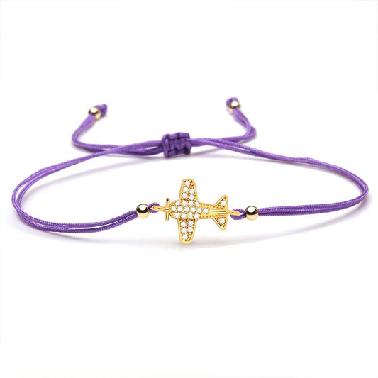 Plane Charm Bracelet Bracelet for women in aviation