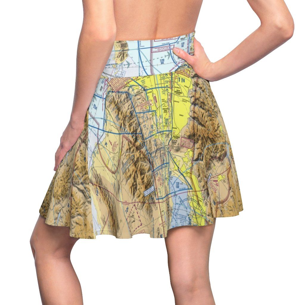 Salt Lake City Terminal Chart | Women's Skirt All Over Prints for women in aviation