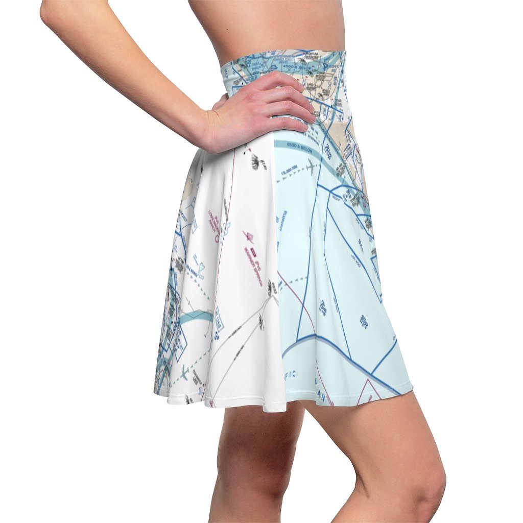 San Diego Flyway Chart | Women's Skirt All Over Prints for women in aviation