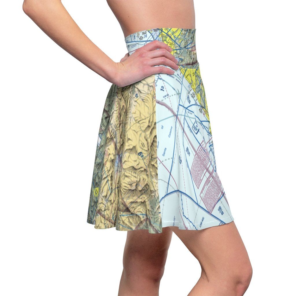 San Diego Terminal Chart | Women's Skirt All Over Prints for women in aviation