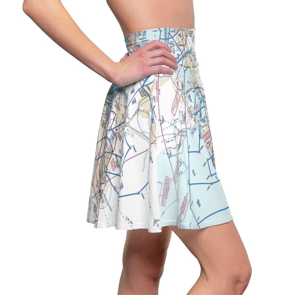 San Francisco Flyway Chart | Women's Skirt All Over Prints for women in aviation