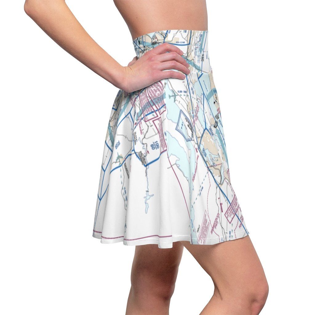 Seattle Flyway Chart | Women's Skirt All Over Prints for women in aviation