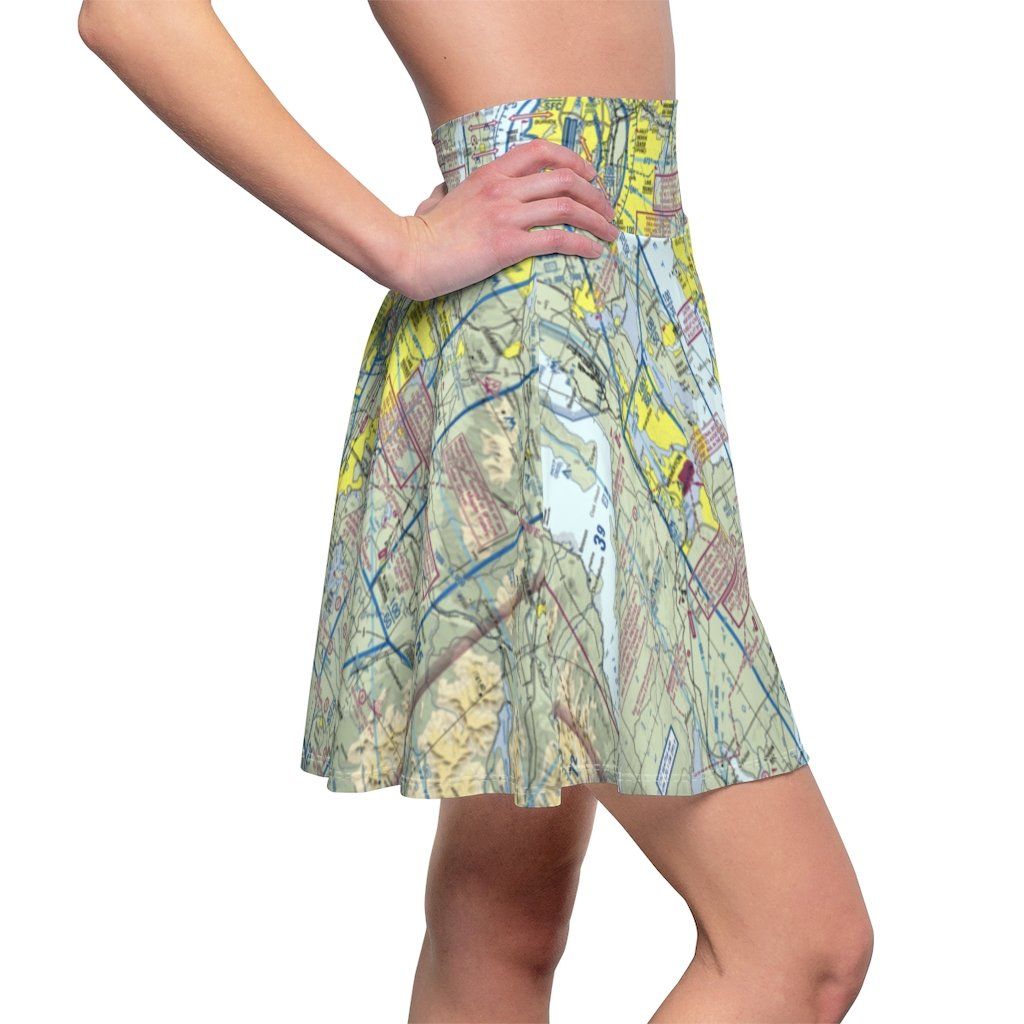 Seattle Terminal Chart | Women's Skirt All Over Prints for women in aviation