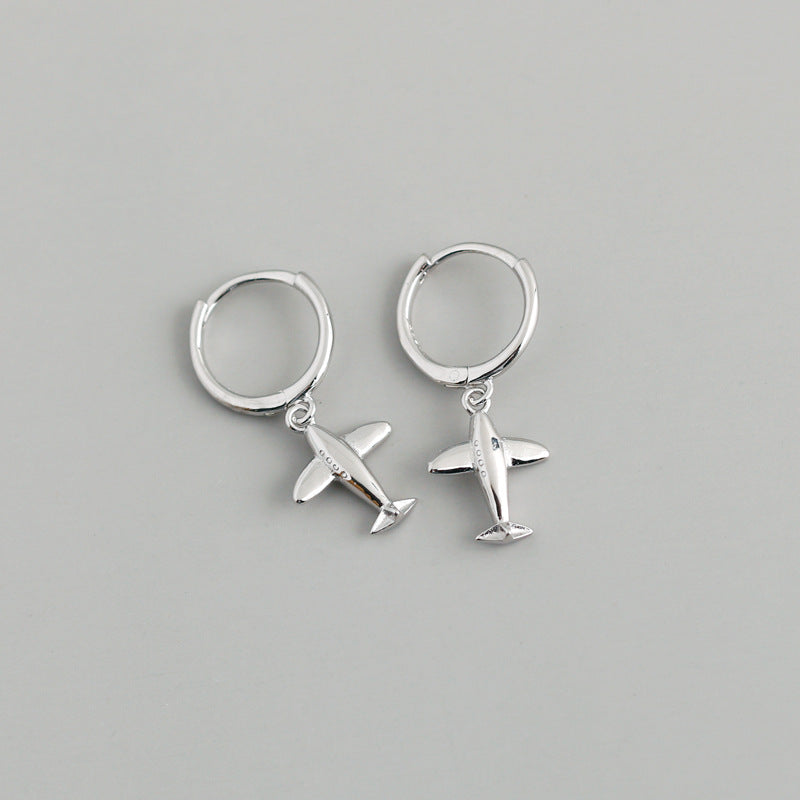 Plane Hoop Earrings