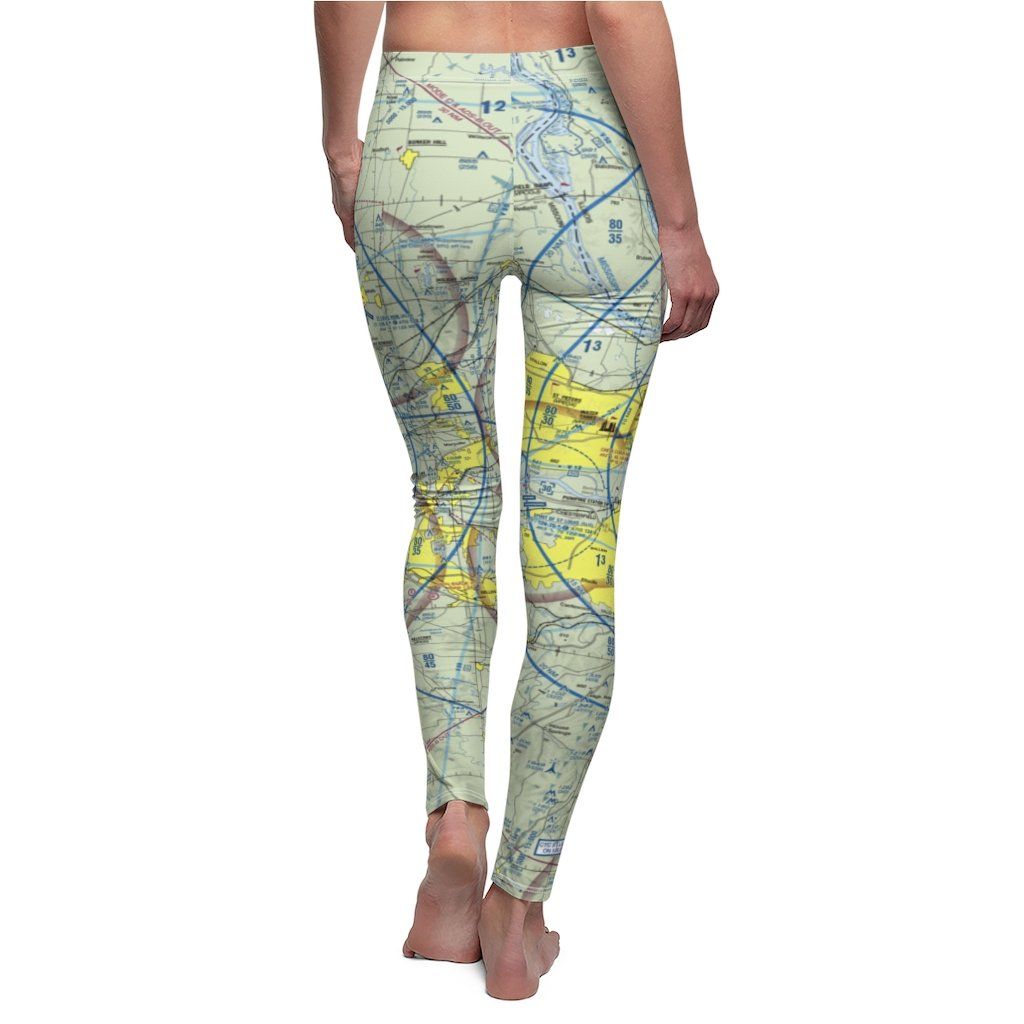 St Louis STL Chart | Women's Casual Leggings All Over Prints for women in aviation