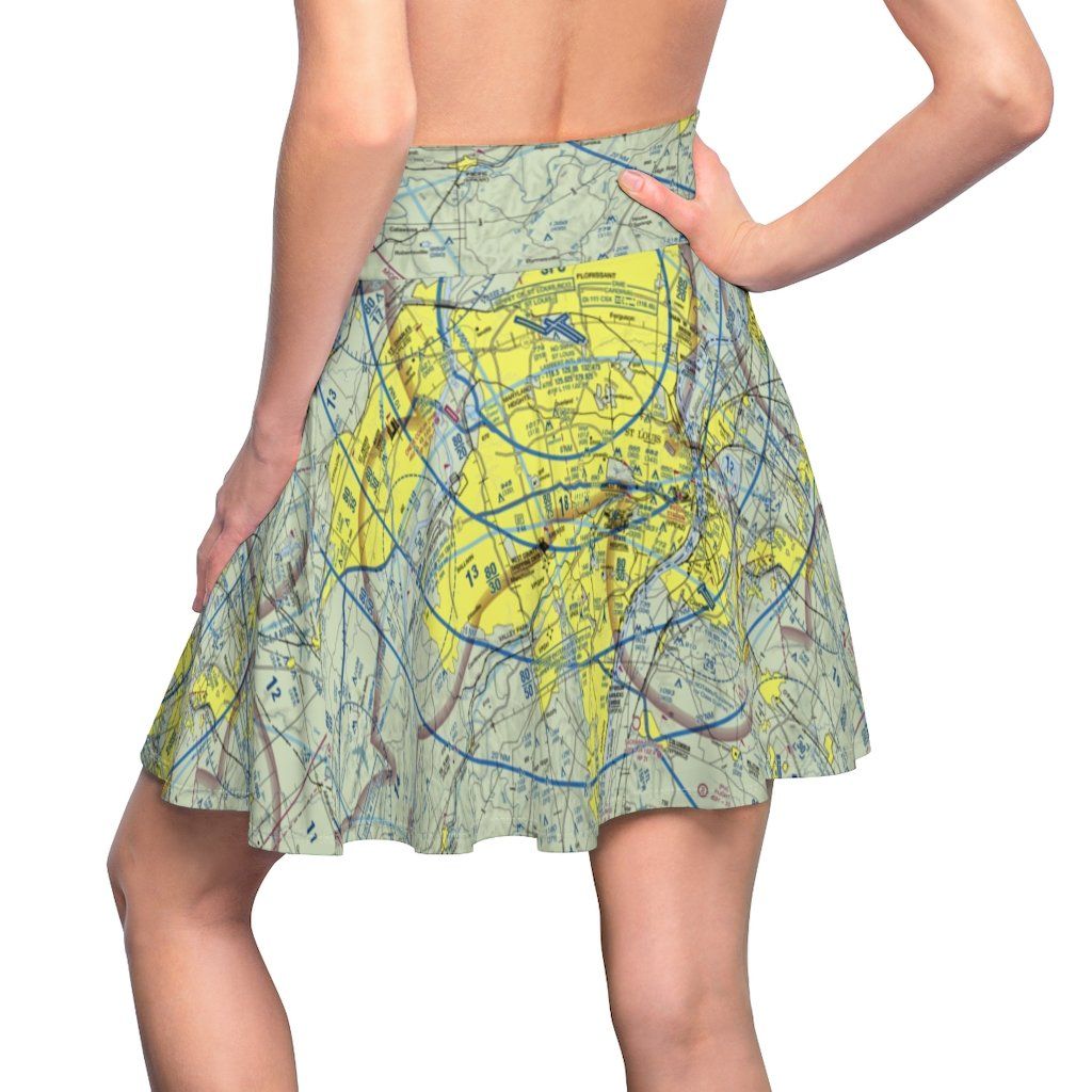 St. Louis Terminal Chart | Women's Skirt All Over Prints for women in aviation