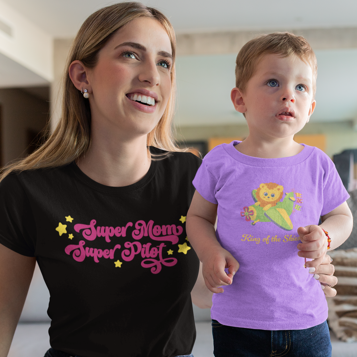 Super Mom Super Pilot t-shirt
