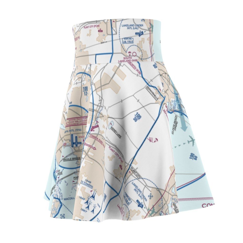 Tampa Flyway Chart | Women's Skirt All Over Prints for women in aviation