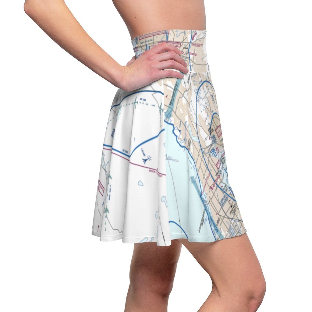Tampa Flyway Chart | Women's Skirt All Over Prints for women in aviation