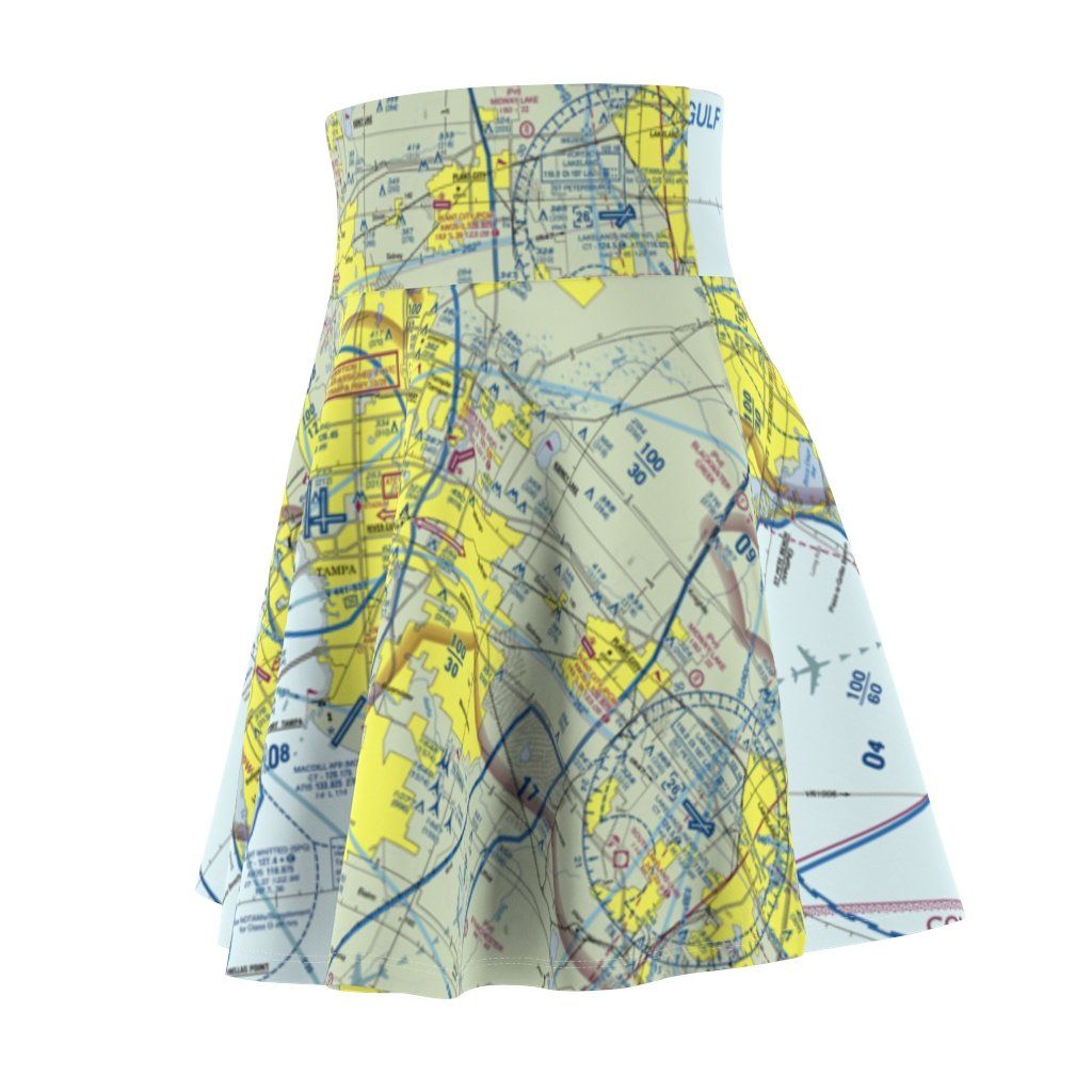 Tampa Terminal Chart | Women's Skirt All Over Prints for women in aviation