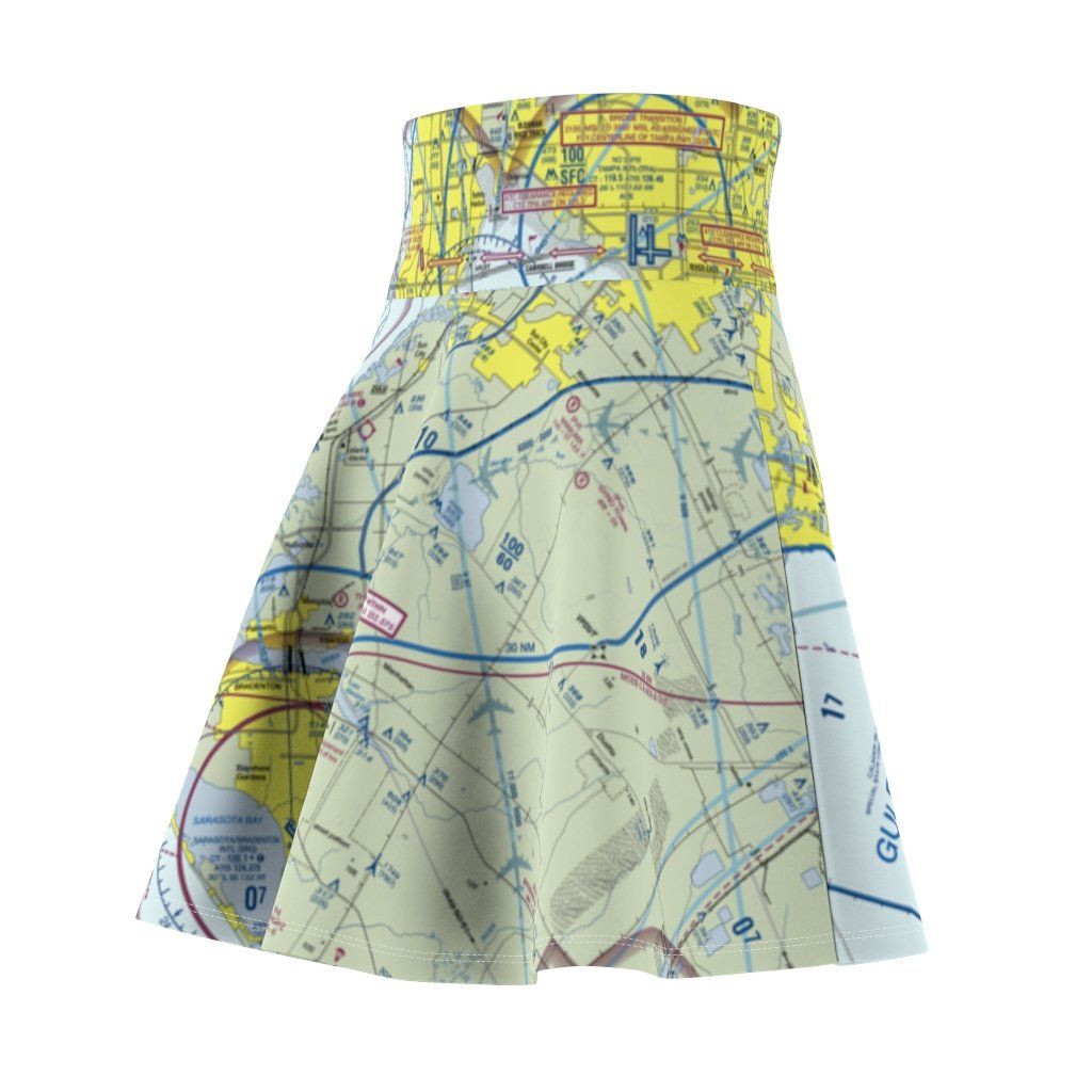 Tampa Terminal Chart | Women's Skirt All Over Prints for women in aviation