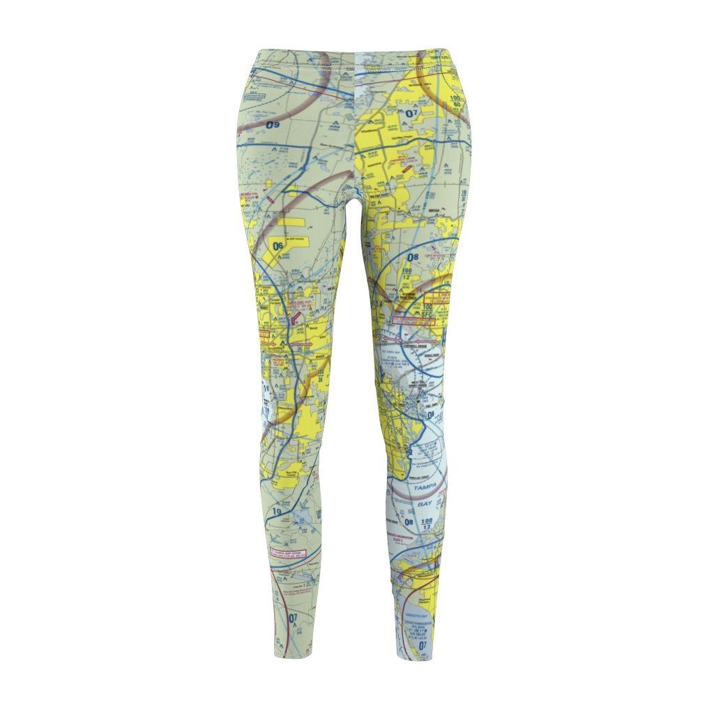 Tampa TPA Chart | Women's Casual Leggings All Over Prints for women in aviation