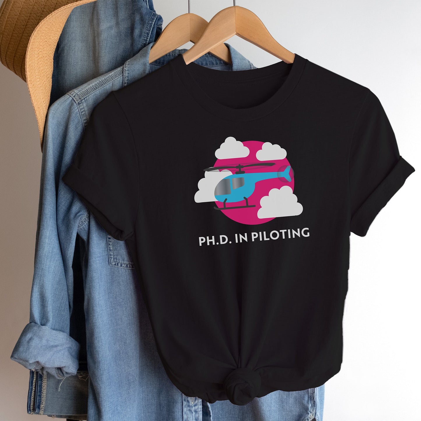 Ph.D. in Piloting (or Hovering) T-shirt