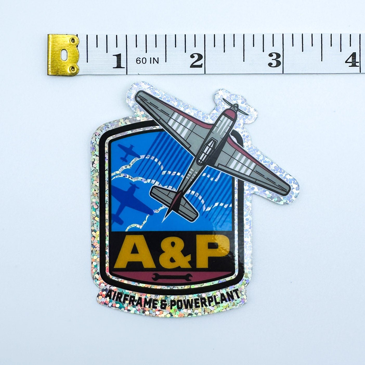 A&P Glitter Sticker