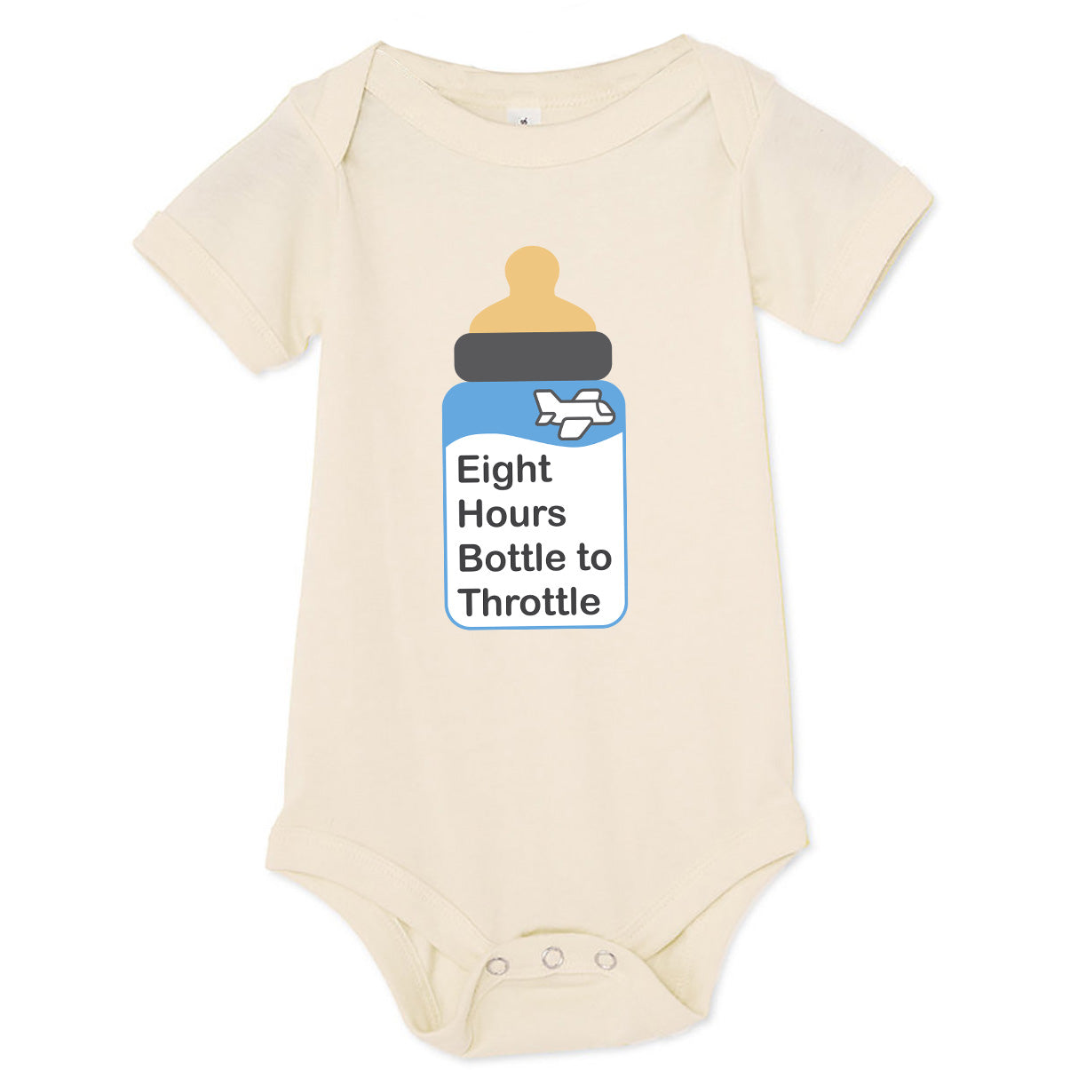 8 Hours Bottle to Throttle Baby One-piece