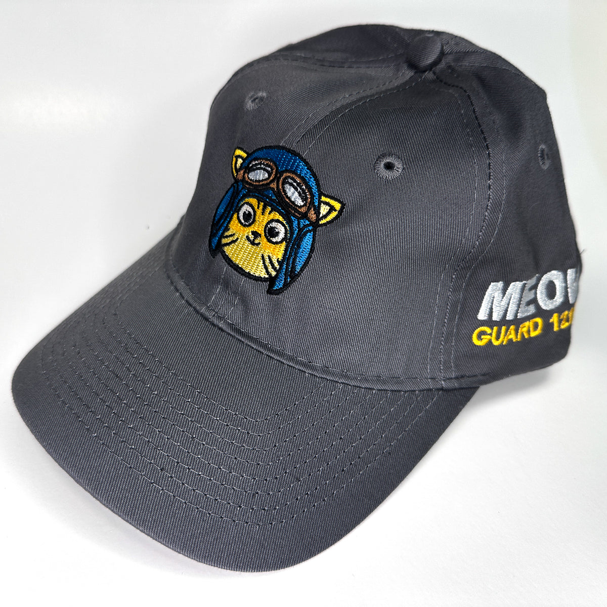 Meow on Guard 121.5 Embroidered Pilot Baseball Hat