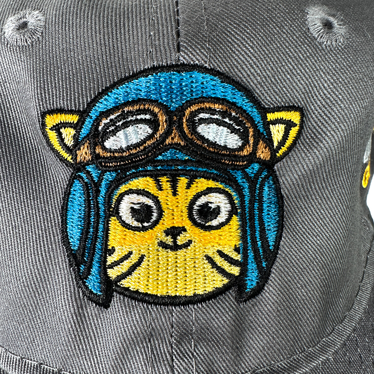 Meow on Guard 121.5 Embroidered Pilot Baseball Hat