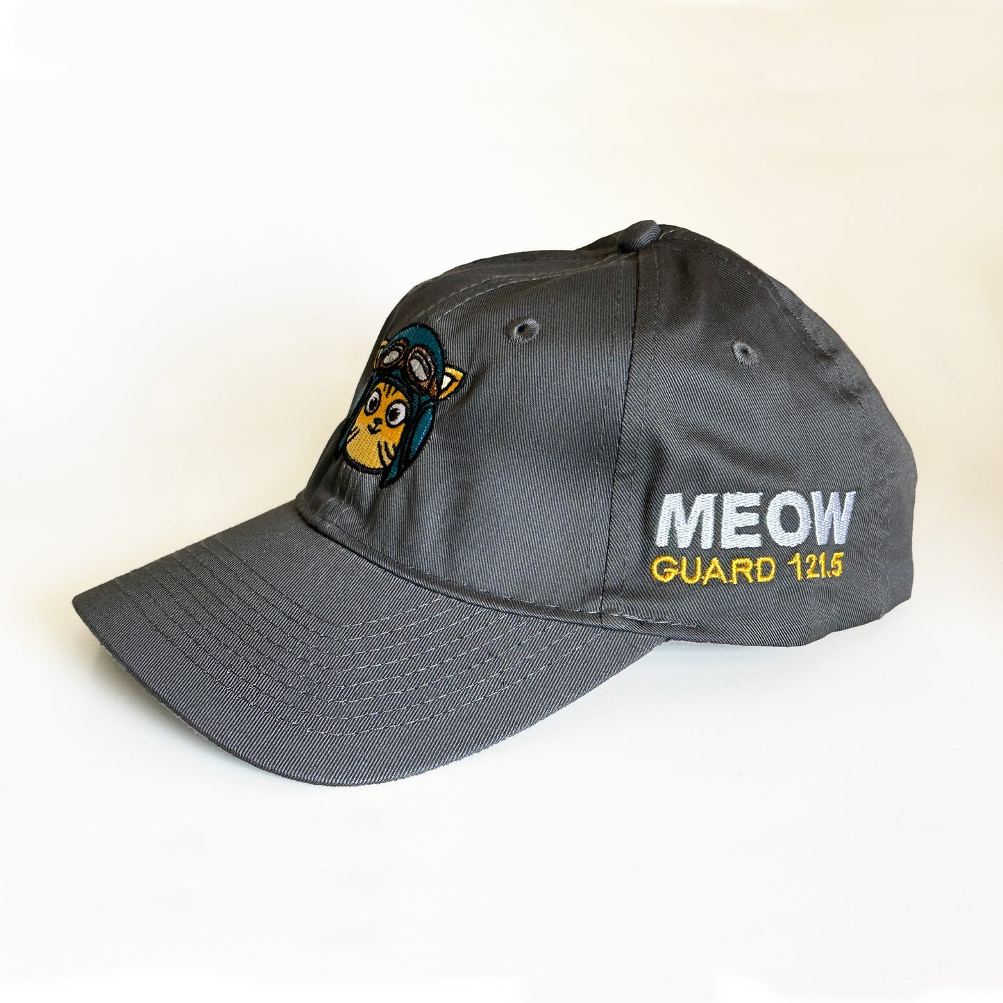 Meow on Guard | Embroidered Pilot Hat