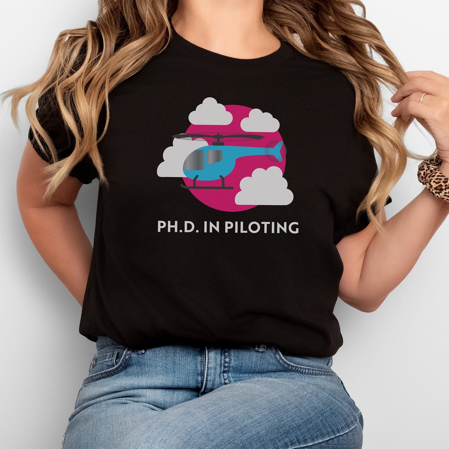 Ph.D. in Piloting (or Hovering) T-shirt