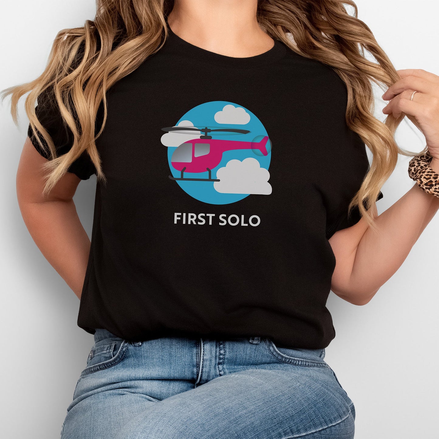 First Solo Airplane or Helicopter T-shirt