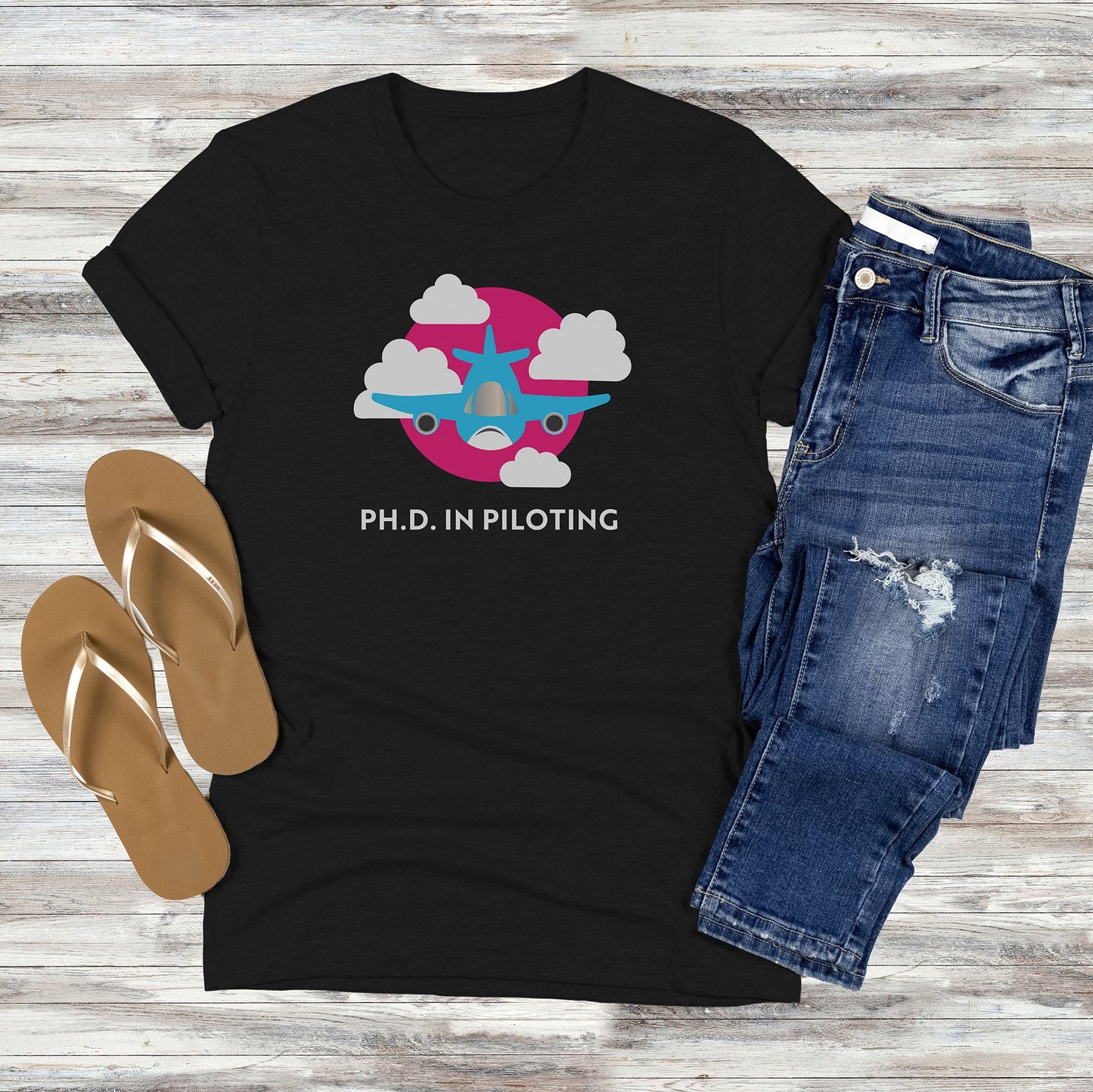 Ph.D. in Piloting (or Hovering) T-shirt