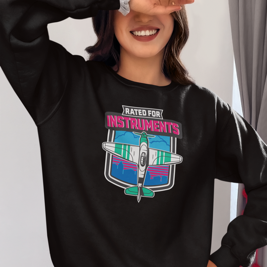 Instrument Rating Retro Sweatshirt & Hoodie