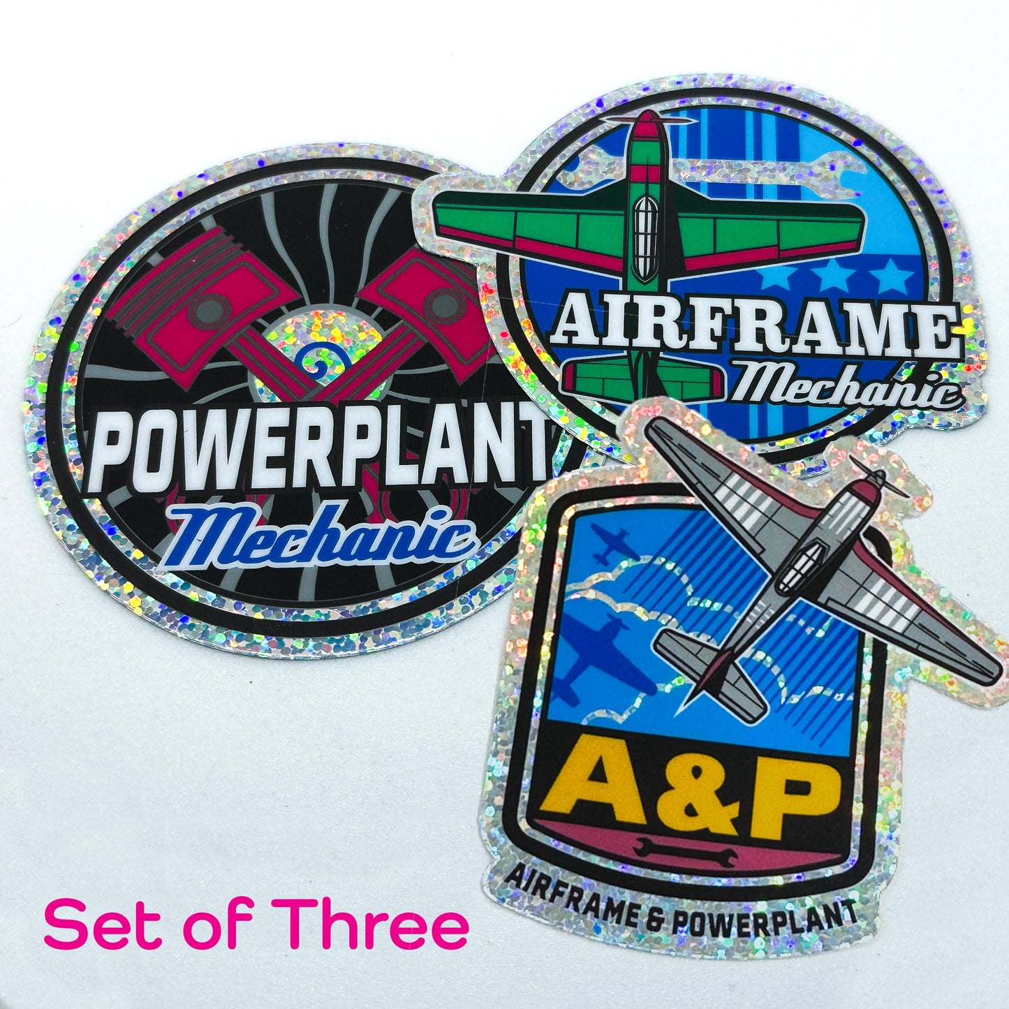 A&P Glitter Stickers - Three Pack!