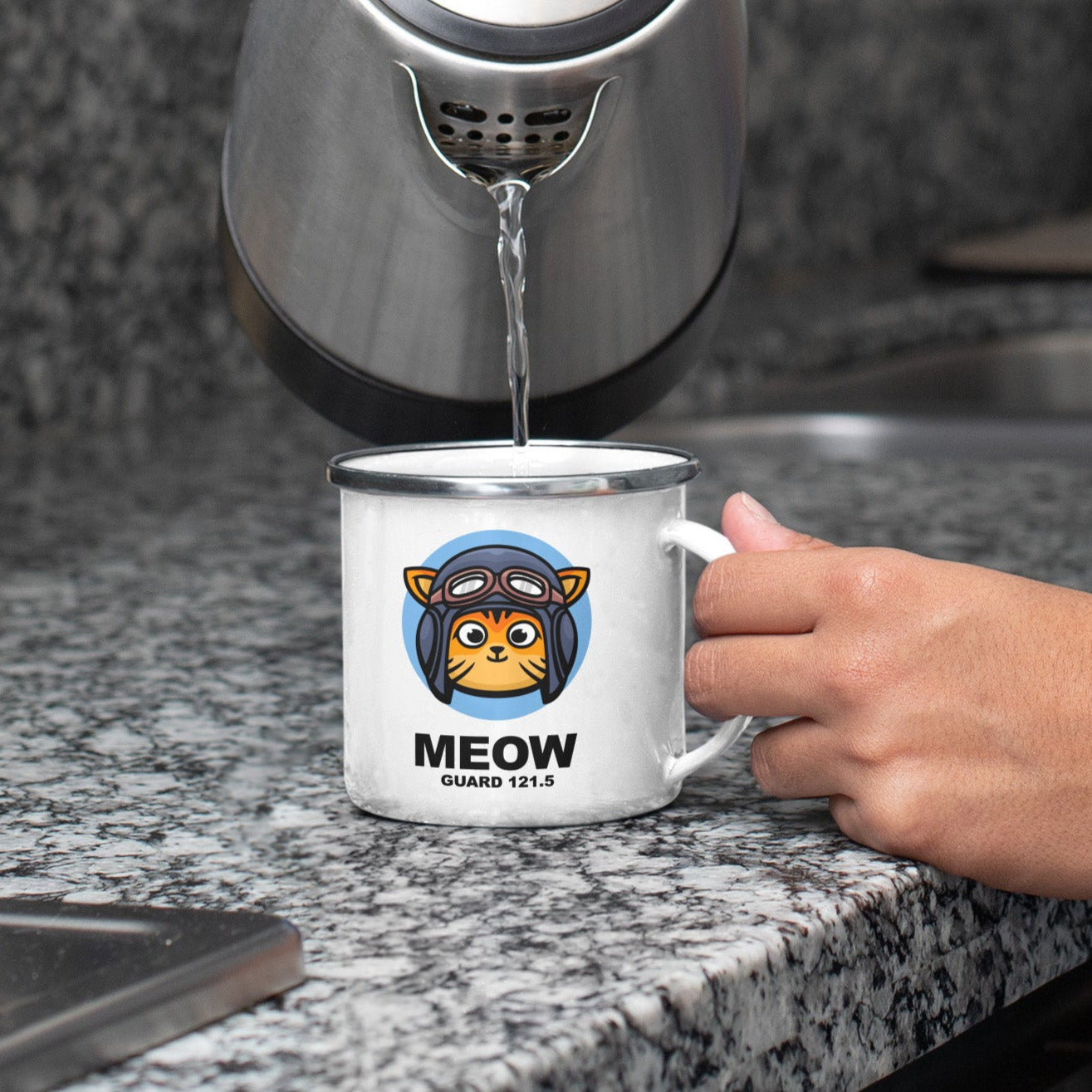 Meow on Guard Mugs