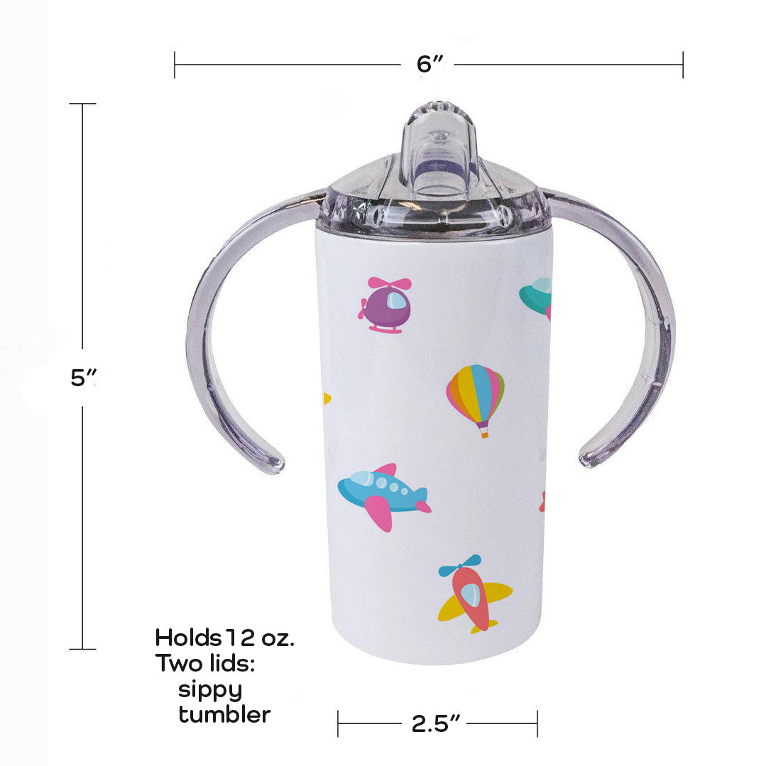 Personalized Sippy Tumbler for Aviation Kids