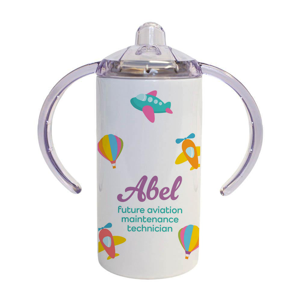 Personalized Sippy Tumbler for Aviation Kids