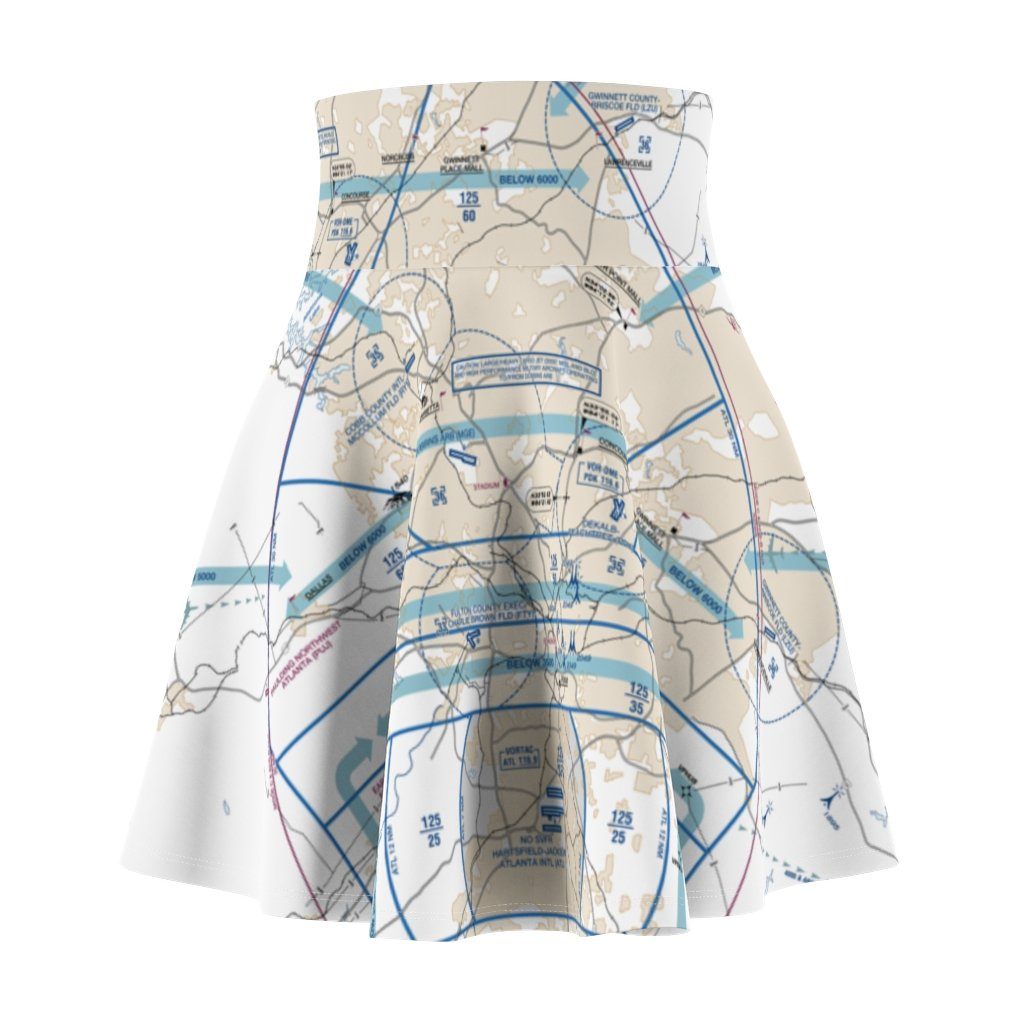 Atlanta Flyway Chart | Women's Skirt All Over Prints 2XL for women in aviation