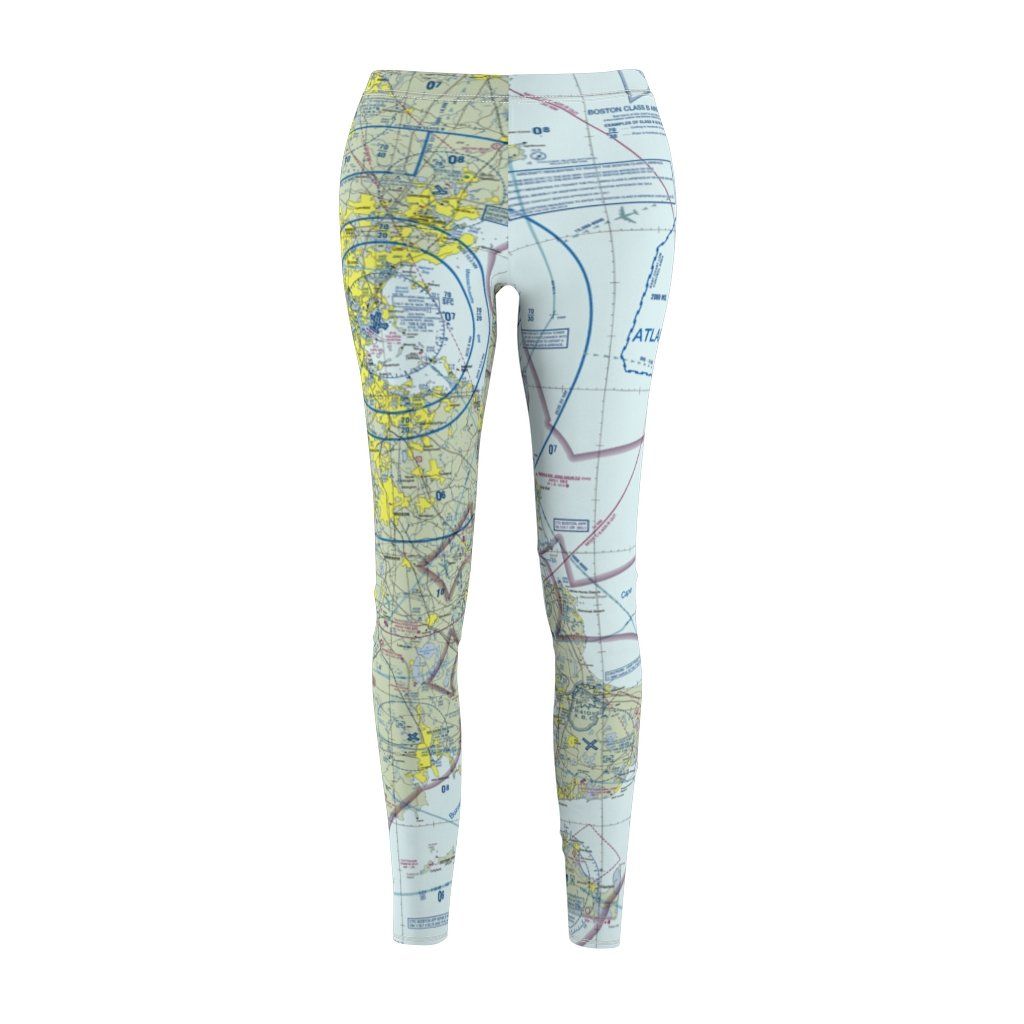 Boston BOS Chart | Women's Casual Leggings All Over Prints for women in aviation