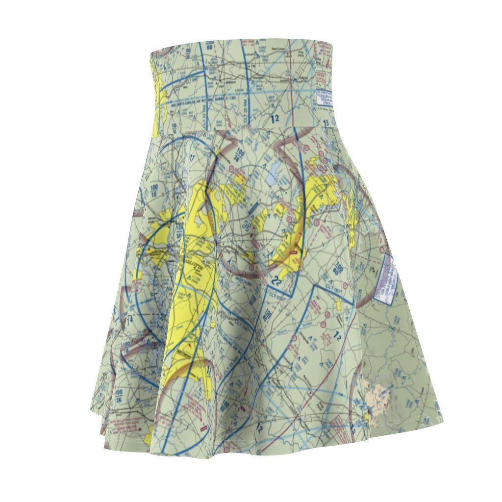 Charlotte Terminal Chart | Women's Skirt All Over Prints for women in aviation